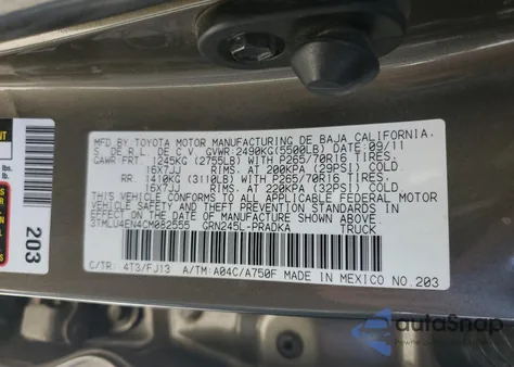 2012 Toyota Tacoma Double Cab z USA, uszkodzony, nr VIN 3TMLU4EN4CM082555